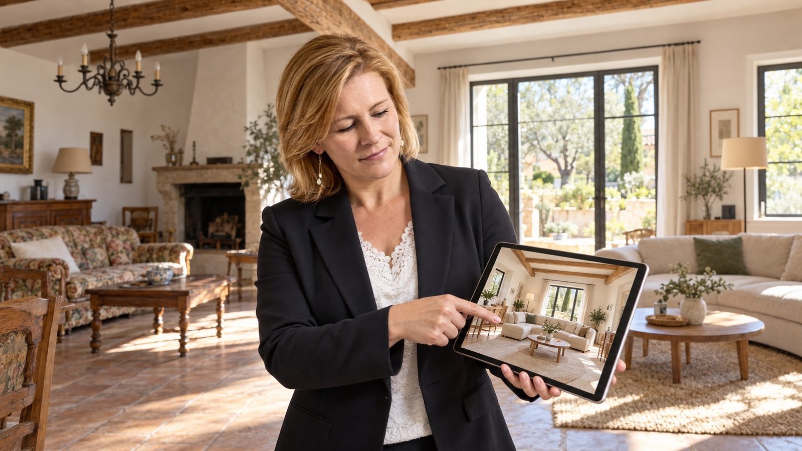 Home staging à Sarrians avec Lucie Pollart, conseillère IAD France